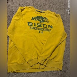Under Armour Men's Yellow NDSU Bison Crewneck Sweater